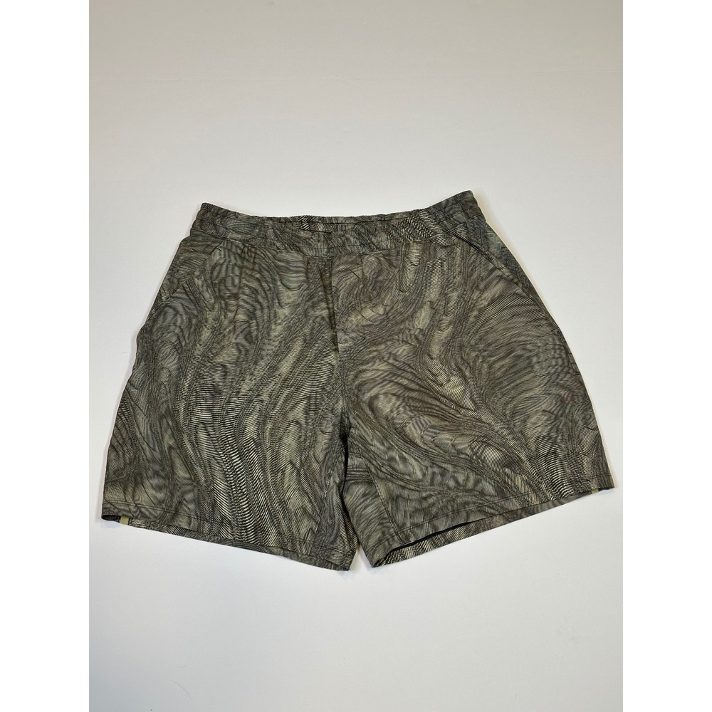 Lululemon Pace Breaker Linerless Short 7 Variegated Mesh Camo Faded Zap Multi 28